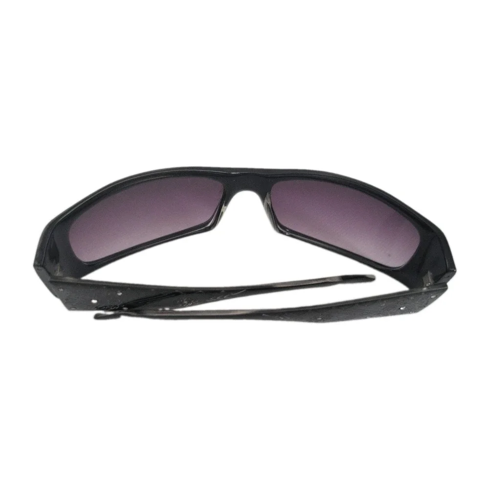 Vintage Oscar de la Renta Sunglasses MOD 1027 001 Black Wrap Shield Y2K